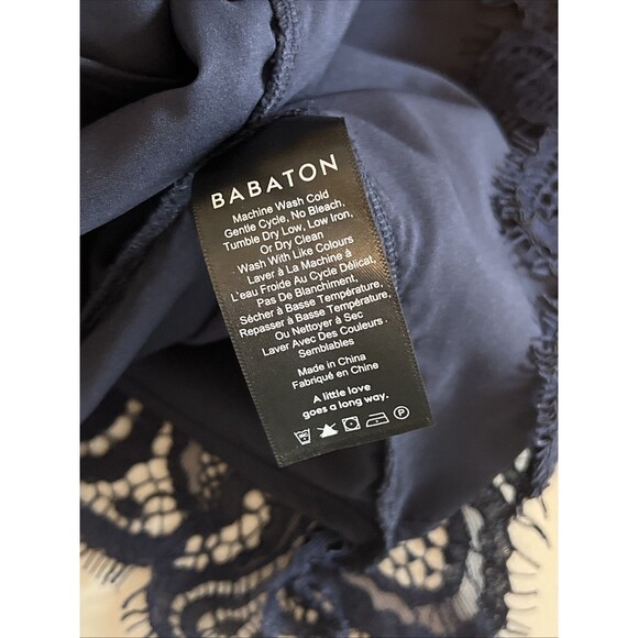 Aritzia Babaton Sleeveless Lace Dress Blue Size 2 - Picture 7 of 9